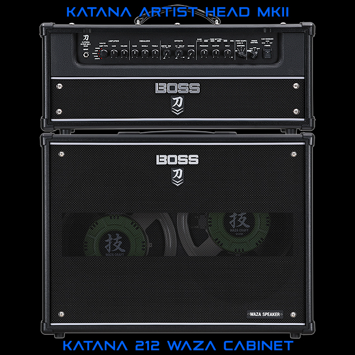 Boss Introduces MKII Edition of Katana Artist Amplifier Head, with matching 212 Waza Cabinet