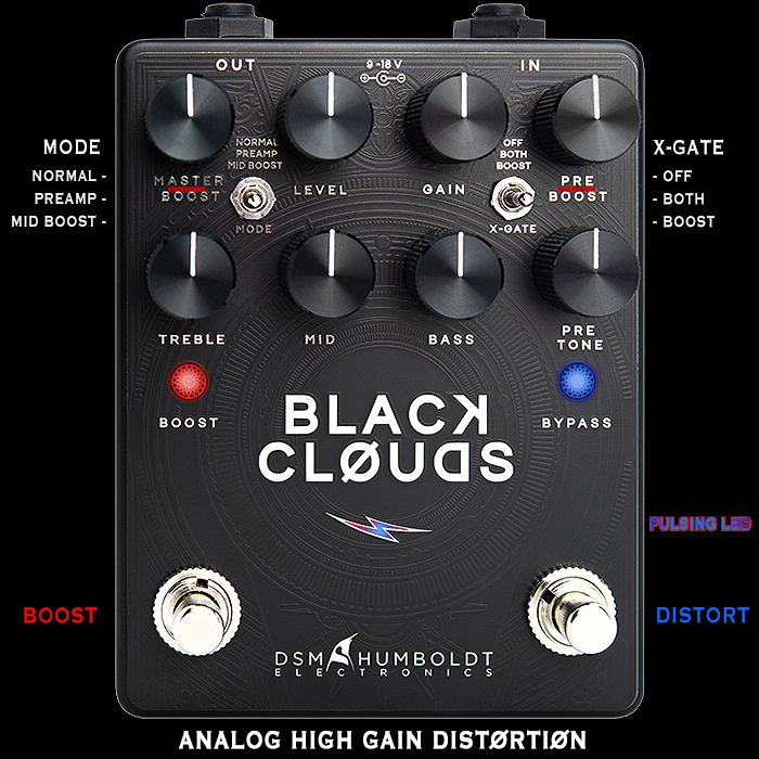 DSM & Humboldt upscale their Silver Linings format to create the  Black Cloud Killer High Gains Distortion / Preamp