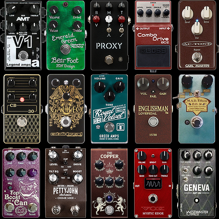 Guitar Pedal X - GPX Blog - 15 of Compact Vox in a Box Overdrives