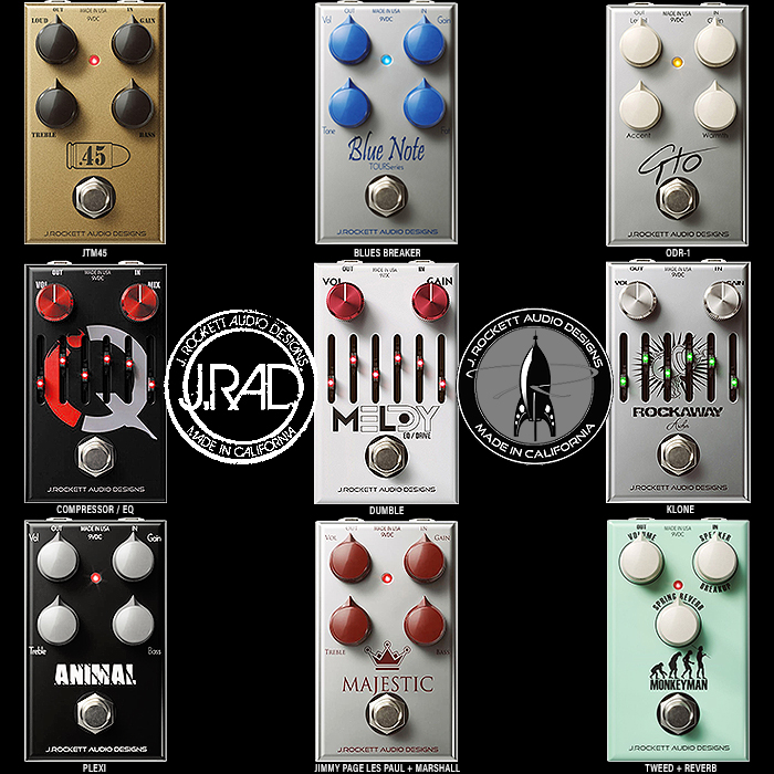 9 Favourite J Rockett Audio Design TOUR Series Pedals - Current and Retired