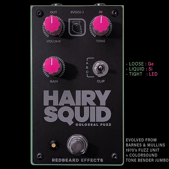 Redbeard Effects Unleashes a Monster 3-Voice Fuzz - the aptly named Hairy Squid