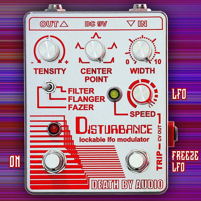 Death my Audio unleash the Disturbance - the most flavoursome of Lockable LFO Modulators