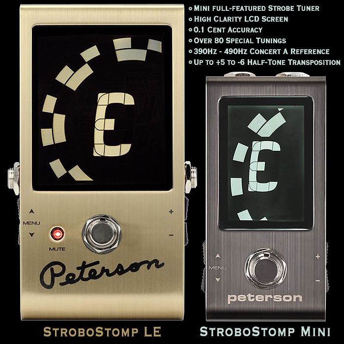 As sort of foreordained on this site we now finally have the superb Peterson StroboStomp in Mini enclosure format