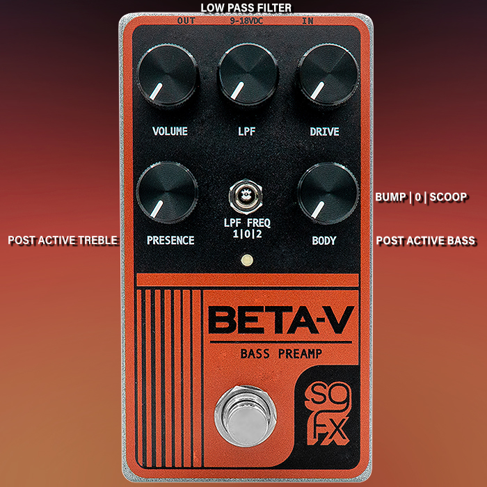 SolidGoldFX's Beta-V is their most expansive and refined iteration of that Bass Preamp Pedal to date