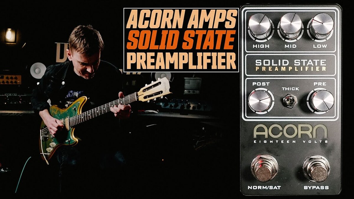 Acorn Amps Solid State Preamplifier // Guitar Pedal Demo