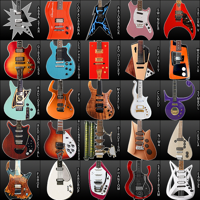 Guitar Pedal X - GPX Blog - Another 25 Distinct and Notable Guitar Body  Shapes