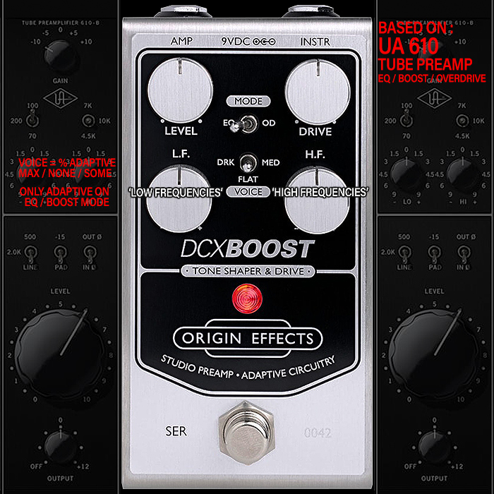 Origin Effects' 3rd Adaptive Circuitry Pedal is the DCX Boost Tone Shaper & Drive