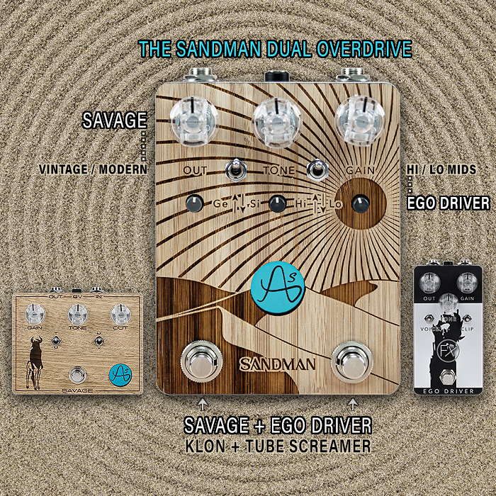 Anasounds combines a full-fat MKI Savage with Ego Driver in its potent new Sandman Dual Overdrive