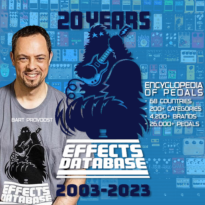 Bart Provoost's Effects Database - The World's Greatest Pedal Resource - Celebrates 20 Years