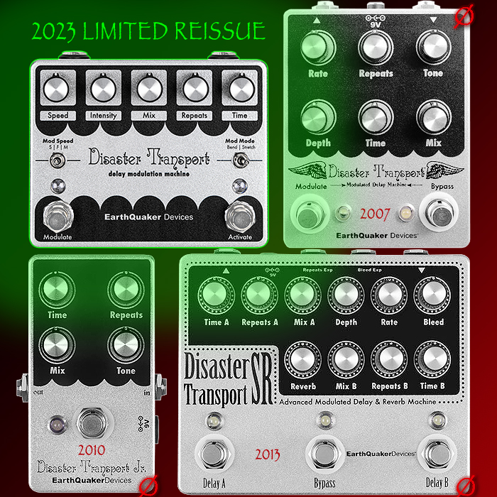 EarthQuaker Devices releases Legacy Reissue of the Disaster Transport Delay Modulation Machine in a new format with a 3,500 unit Limited Run