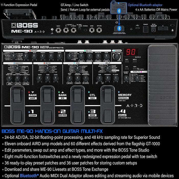 Guitar Pedal X - GPX Blog - Boss's ME-90 Hands-On Knobs-based