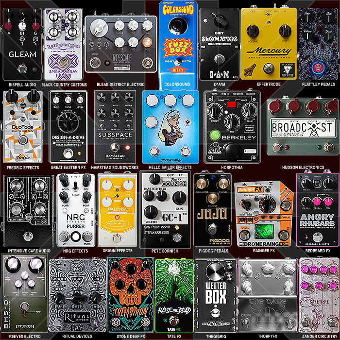 Guitar Pedal X   News   Best of British Pedal Builders Roundup