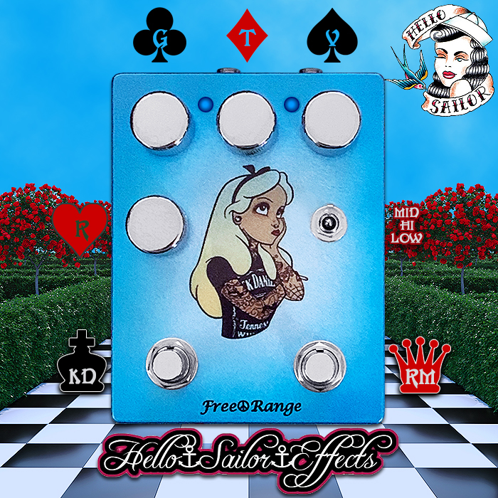 Joe Halliday's Hello Sailor Effects Sky-Blue Alice FreeRange is one of his very best - a superb combination of Rangemaster and Kossoff Drive Plexi