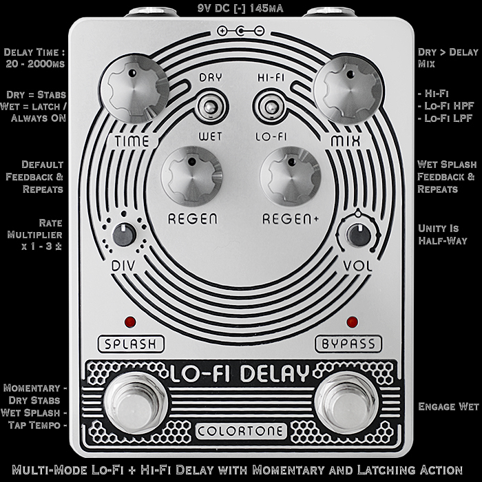 Guitar Pedal X - News - Colortone's recently updated Lo-Fi Delay
