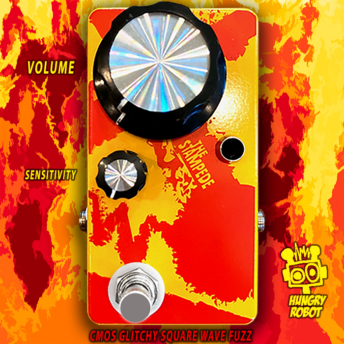 Hungry Robot's The Stampede is a killer and affordable CMOS Glitchy Square Wave Fuzz