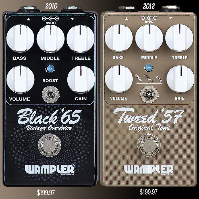 Brian Wampler briefly revives two of his discontinued Classics - the Black '65 Vintage Overdrive and Tweed '57 Original Tone - only circa 200 of each available