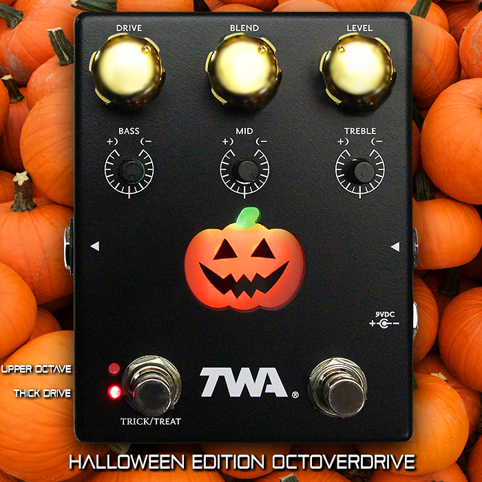 TWA releases cool new Octoverdrive Thick Overdrive + Octavia pedal with special Halloween Edition