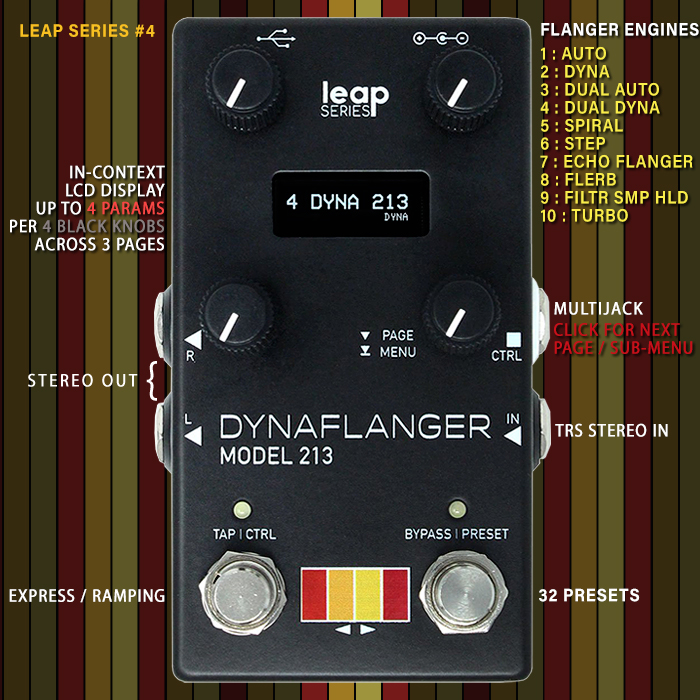 Alexander Pedals' 4th Leap Series Edition is the expansive 10-Mode Dynaflanger Model 213