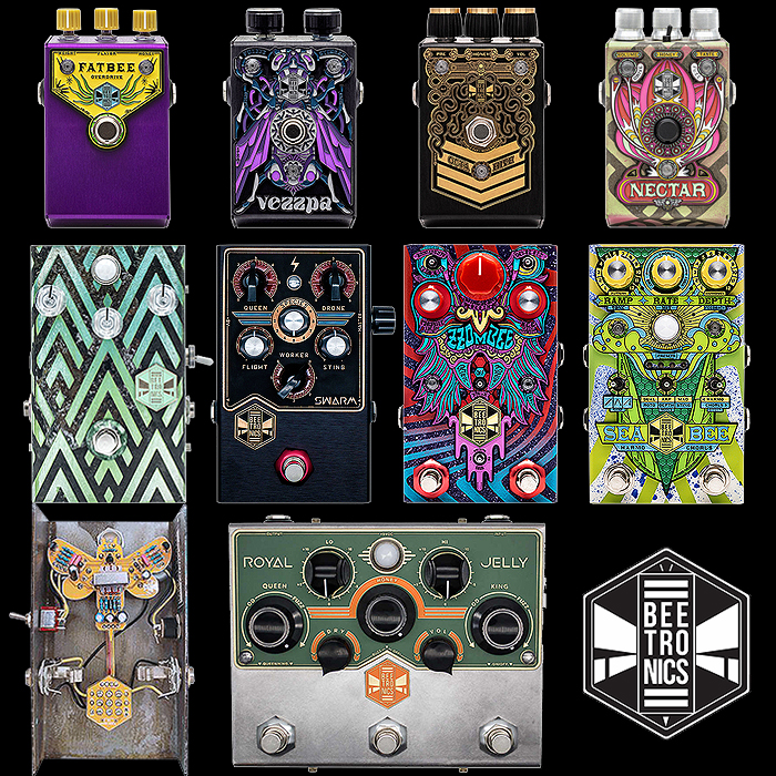 With the arrival of the Custom Shop Nectar Tone Sweetener Drive/Fuzz - my Beetronics capsule collection is now up to 9