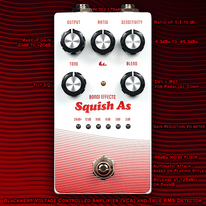 Bondi Effects' Squish As VCA Compressor moves on massively from the former well-loved 2026 model with totally different controls, a smart VU meter and automatically adjusted Attack and Release