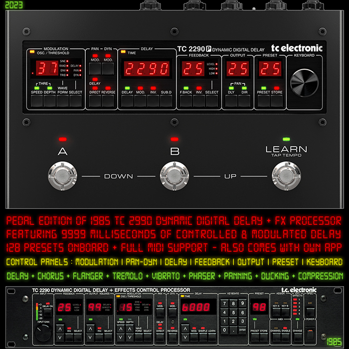  TC Electronic FLASHBACK 2 DELAY Legendary Delay Pedal