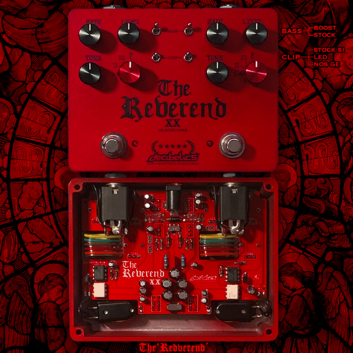 Decibelics doubles down on its superior The Reverend Expandora style OD, Distortion & Fuzz with the further extended-range The Reverend XX