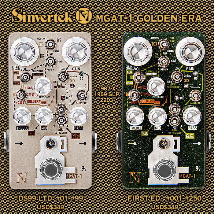 Mr Wu Re-tools and Focuses his Sinvertek MGAT-1 GE Hyper Preamp specifically on the Golden Era of Marshall Amps - the 1987X, 1959 SLP, and 2203 JCM800