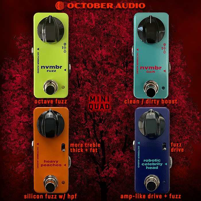 October Audio Refreshes and Improves its Single Knob Mini Range