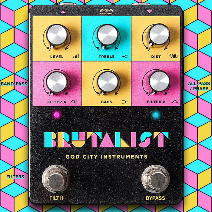 God City Instruments' Brutalist is a great sounding throaty distortion with super smart controls