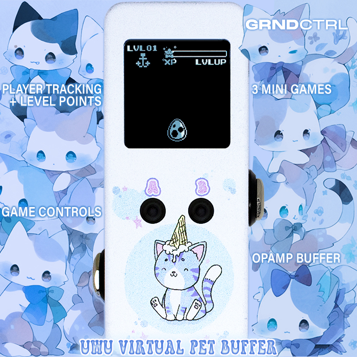 Ground Control's UwU Virtual Pet Buffer is a unique multi-functional sort of Tamagotchi style Opamp Buffer with interactive features