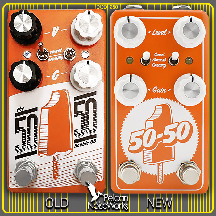 Pelican NoiseWorks reissues and refreshes its 50/50 Dual DOD250 style Overdrive 60 Cycle Hum Collaboration