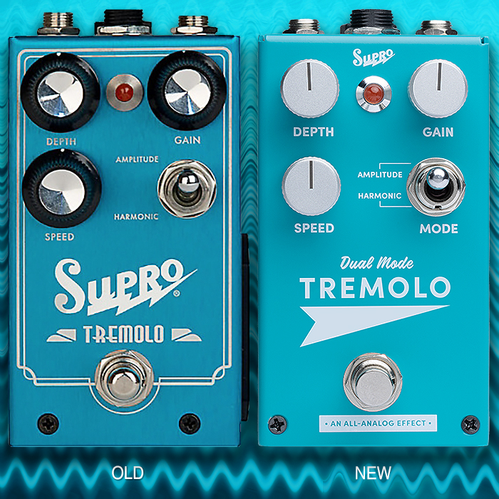 Supro refreshes and re-styles its Dual Mode Amplitude + Harmonic Tremolo