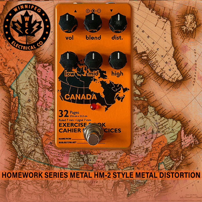 Winnipeg Electrical Co's Homework Series Metal Distortion delivers a rather more refined take on the HM-2 format
