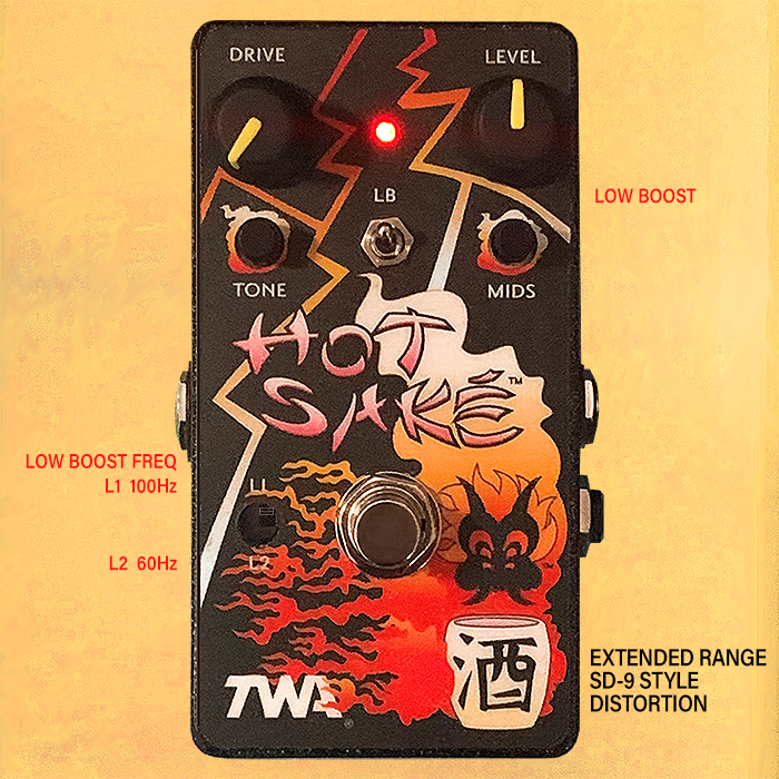 Totally Wycked Audio's Hot Saké Pedal is another superior extended range take on the SD-9 Sonic Distortion