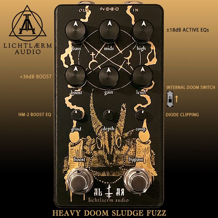 Lichtlaerm Audio's latest iteration of the Altar High Gain Fuzz is the most potent and tweakable Doom Sludge Fuzz to date