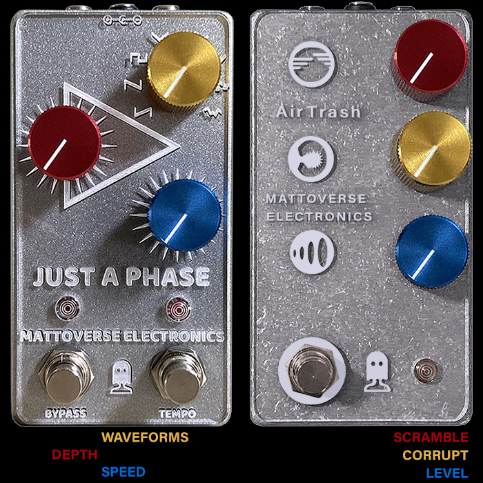 3 Years in the making! - my acrylic-faced Mattoverse Just a Phase finally has a matching AirTrash Experimental Fuzz