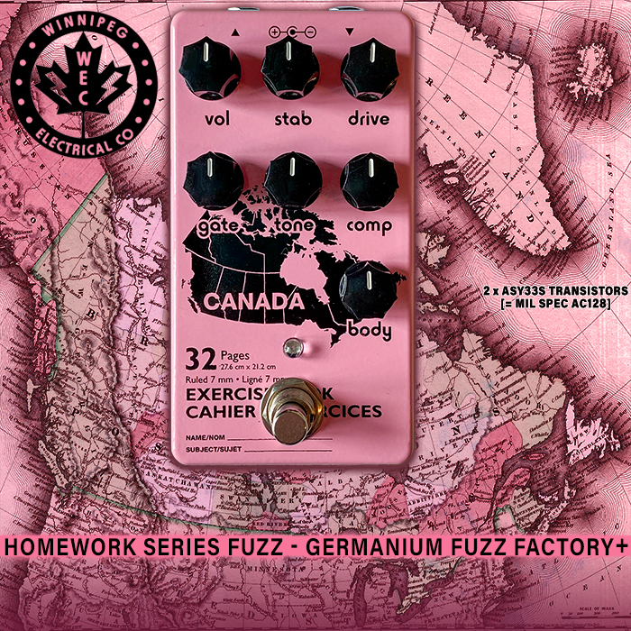 Winnipeg Electrical Co.'s Homework Series Fuzz is a fantastic and distinct take on a Fuzz Factory 7 style circuit