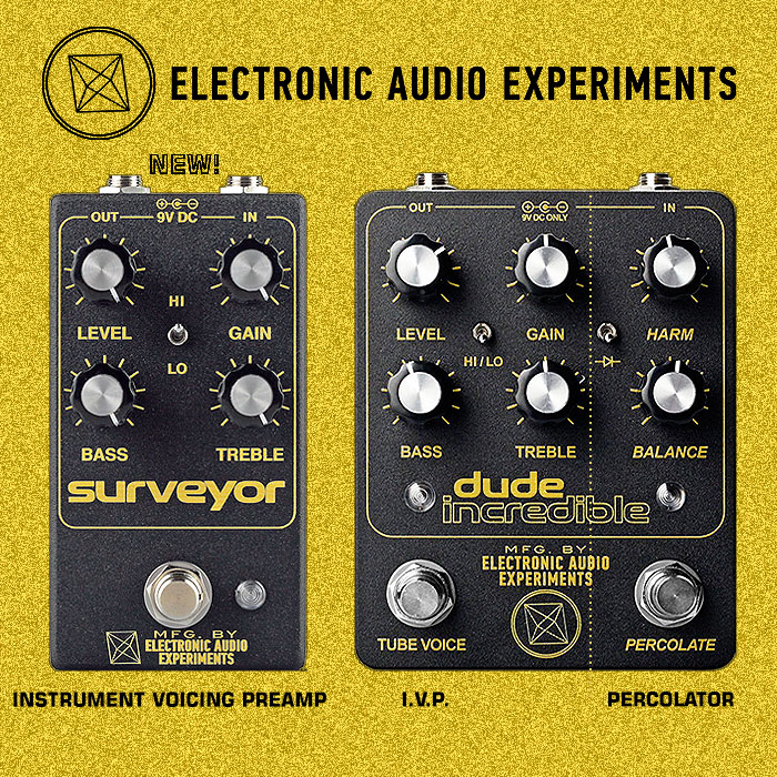 Electronic Audio Experiments reissues the stand-alone Instrument Voicing Preamp from the Dude Incredible Harmonic Percolator combination pedal