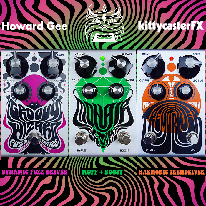 Overview of Howard Gee's smart KittyCasterFX Pedal Trifecta