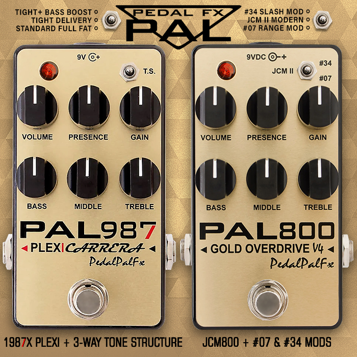 Both of PedalPalFX's killer Marshall-style preamp duo are now in the Reference Collection - with the superb PAL987 Plexi Carrera Preamp just landed
