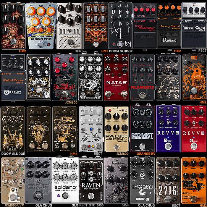 Full Metal Racket! - 32 of the Best Compact High Gain Metal Distortion Pedals - 2024 Ultimate Selection