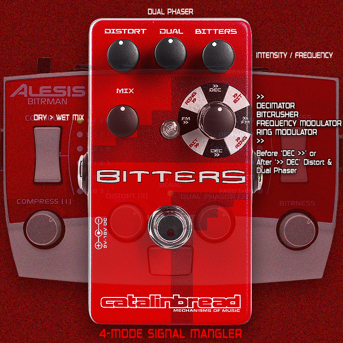 Catalinbread unleashes fantastic Bitters 4-Mode Signal Mangler take on the Alesis Bitrman