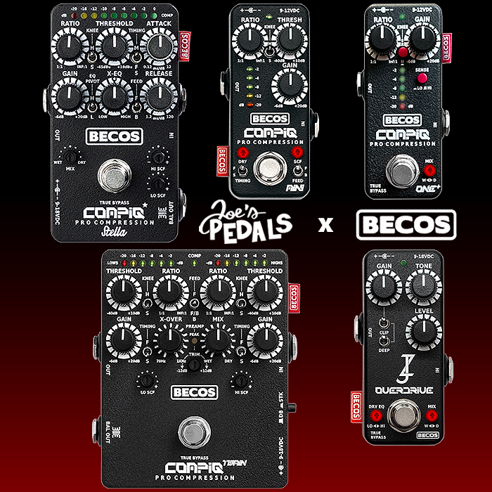 I'm delighted to report that the King of Compressors - Becos FX is now stocked by Joe's Pedals in the UK