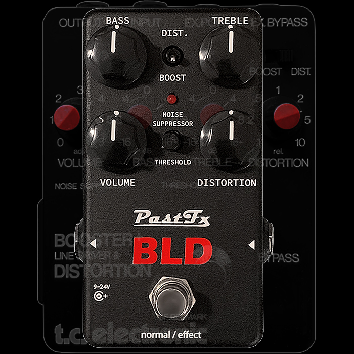 PastFX revives and shrinks down David Gilmour's Booster, Line Driver and Distortion Secret Weapon - with its smartly appointed compact BLD pedal