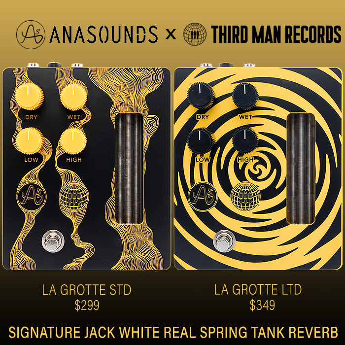 Anasounds evolves its Element Spring Tank Reverb to create Signature Jack White Third Man Records La Grotte one box solution