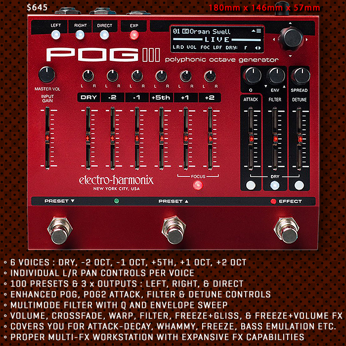 Electro-Harmonix's POG III massively expands its capabilities, and levels up to full Multi-FX Workstation territory