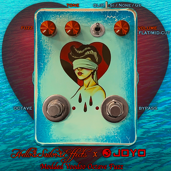 Hello Sailor Effects births the monster 'Voodoo Sailor' by transforming and evolving the Joyo Voodoo Octave Fuzz