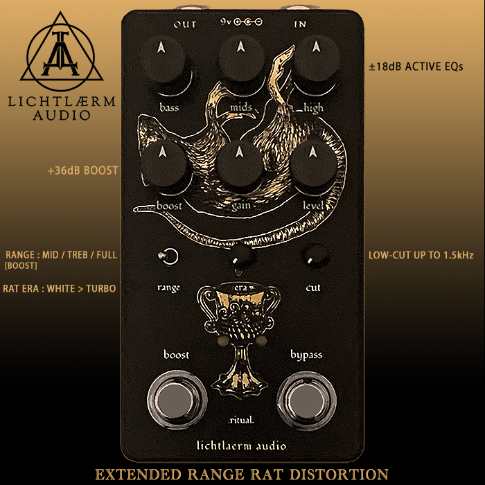 Lichtlaerm Audio's .Ritual. Post Metal Distortion is most definitely one of the very best Extended Range Rat style Distortions out there