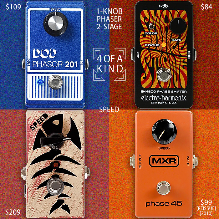 4 of a Kind - One Knob 2-Stage Phasers