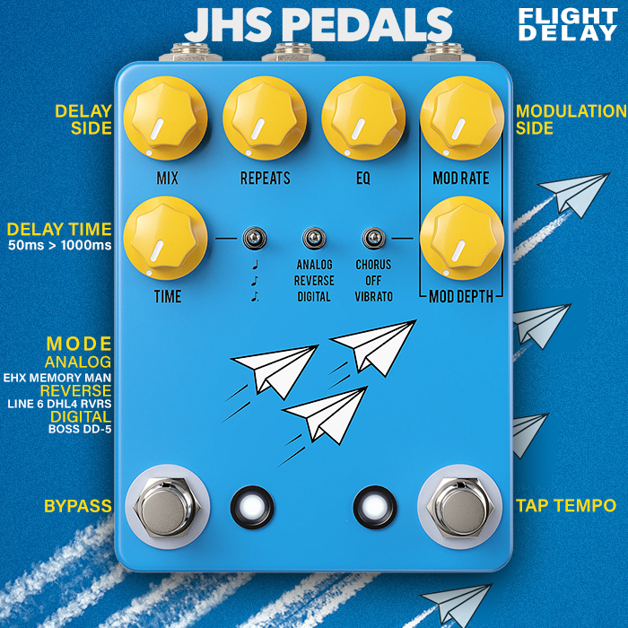 JHS Pedals' latest Flight Delay is a distillation of Josh's 3 favourite delay pedals